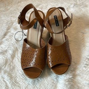 Black Rivet Wedges Size 10 brand new